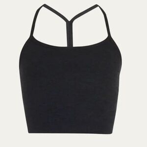 Beyond Yoga Space-Dye Slim Charcoal Cropped Top Tank